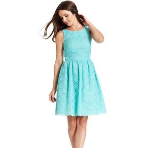 Calvin Klein Turquoise Lace Dress size 4